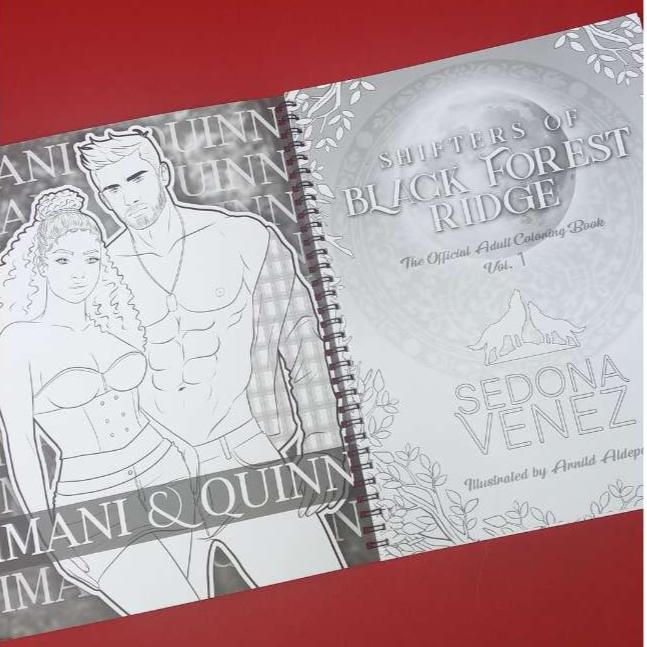 Inside Coloring Book - Shifters of Black Forest Ridge Quinn by Sedona