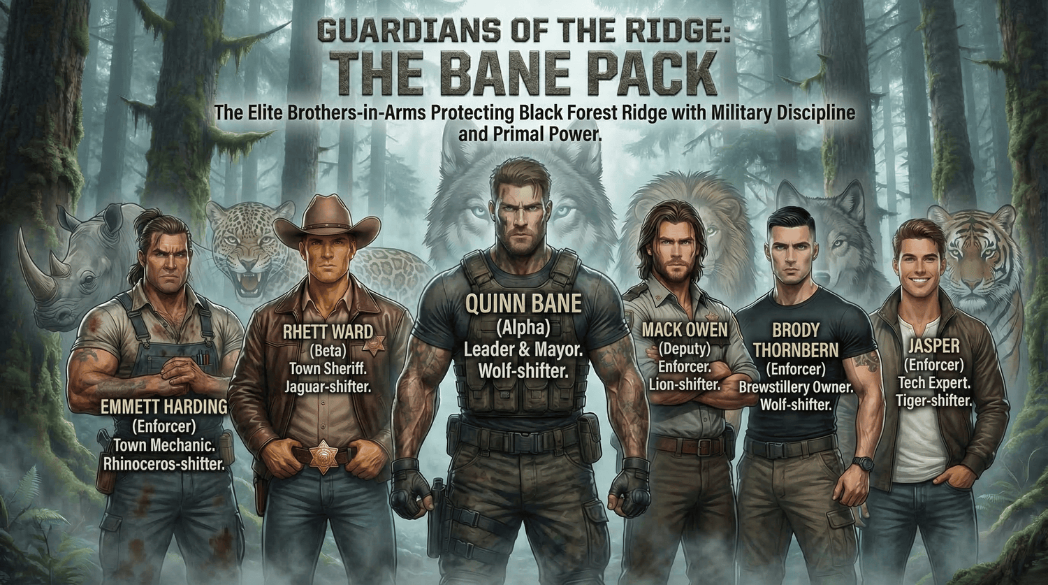 Shifters of Black Forest Ridge series — military shifter alphas, 40+ heroines